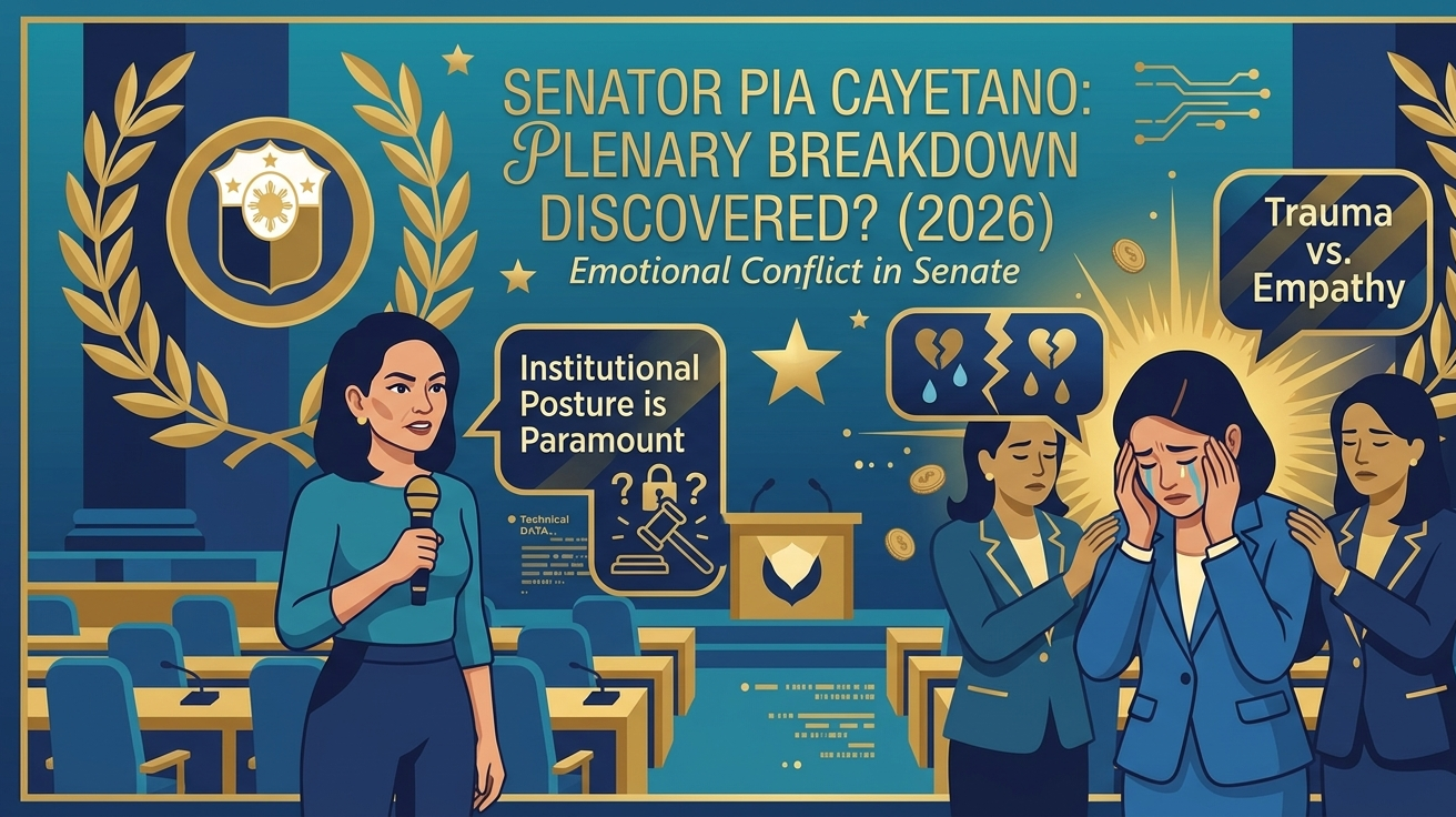 Emotional Plenary: Senator Pia Cayetano Breaks Down Following Hontiveros’ Remarks on Senate Shooting